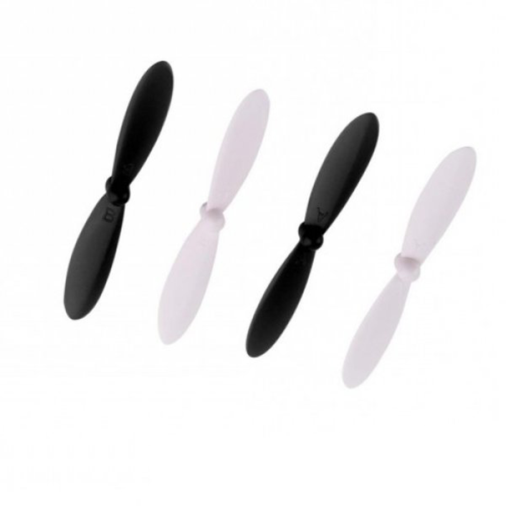[6852] 4x propellers voor Hubsan X4 H107 - zwart-wit