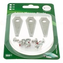 9x Ersatz-Messer Klingen 0,75mm für Bosch Indego Mähroboter