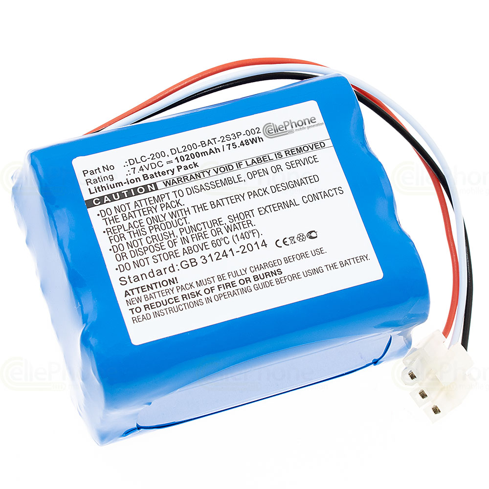 [6888] Accu Li-Ion voor AT&T DLC-200C (vervangt DL200-BAT-2S3P-002) - 10200mAh / 7,4V