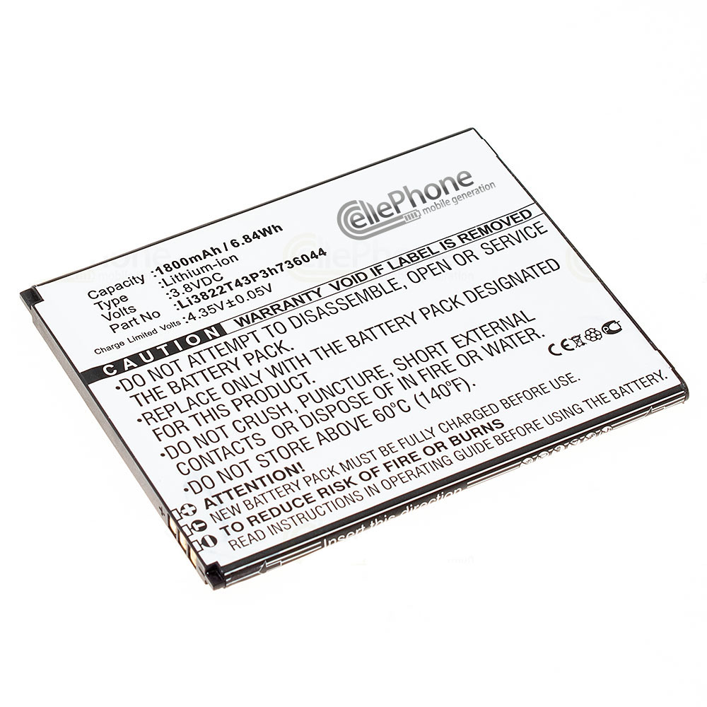 [6892] Batería Li-Ion para ZTE Blade A460 / L4 (reemplazado Li3822T43P3h736044)