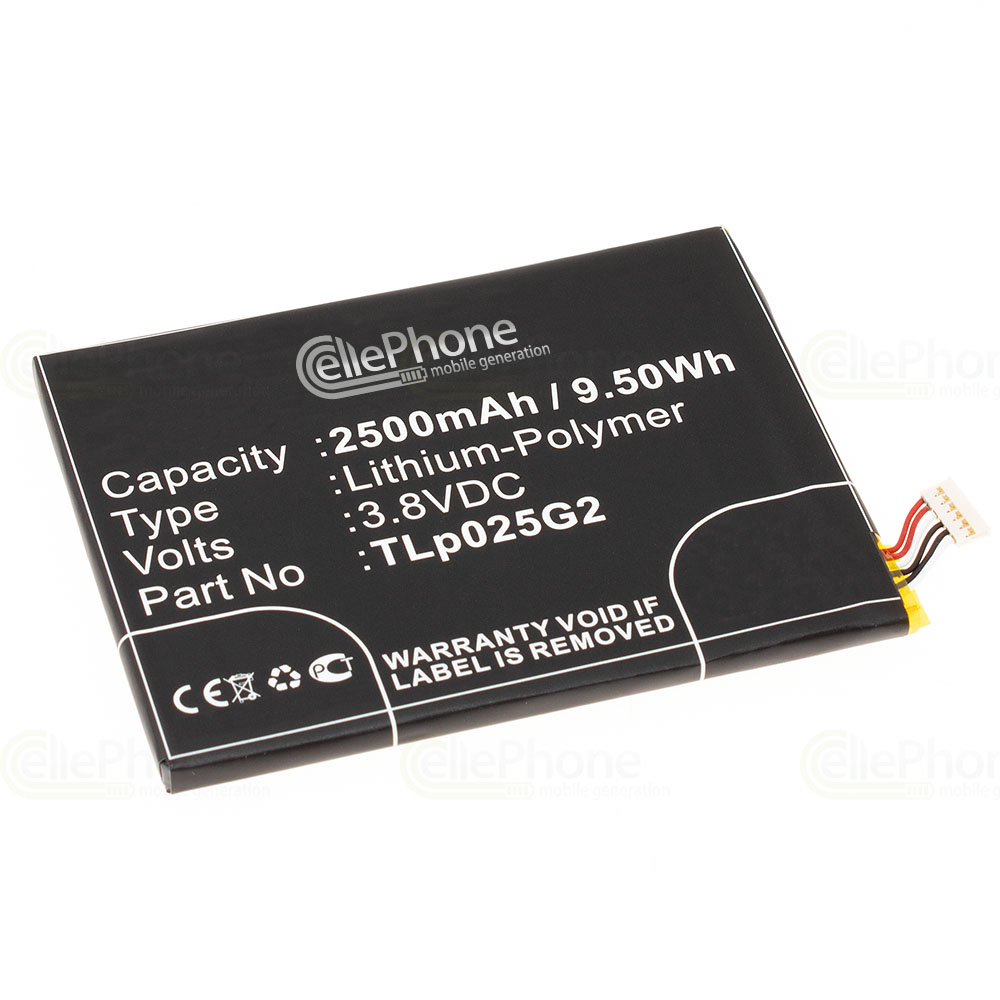 [6908] Batterie Li-Polymer pour Alcatel One Touch Pixi 3 8 (remplace CAC2580010C2)
