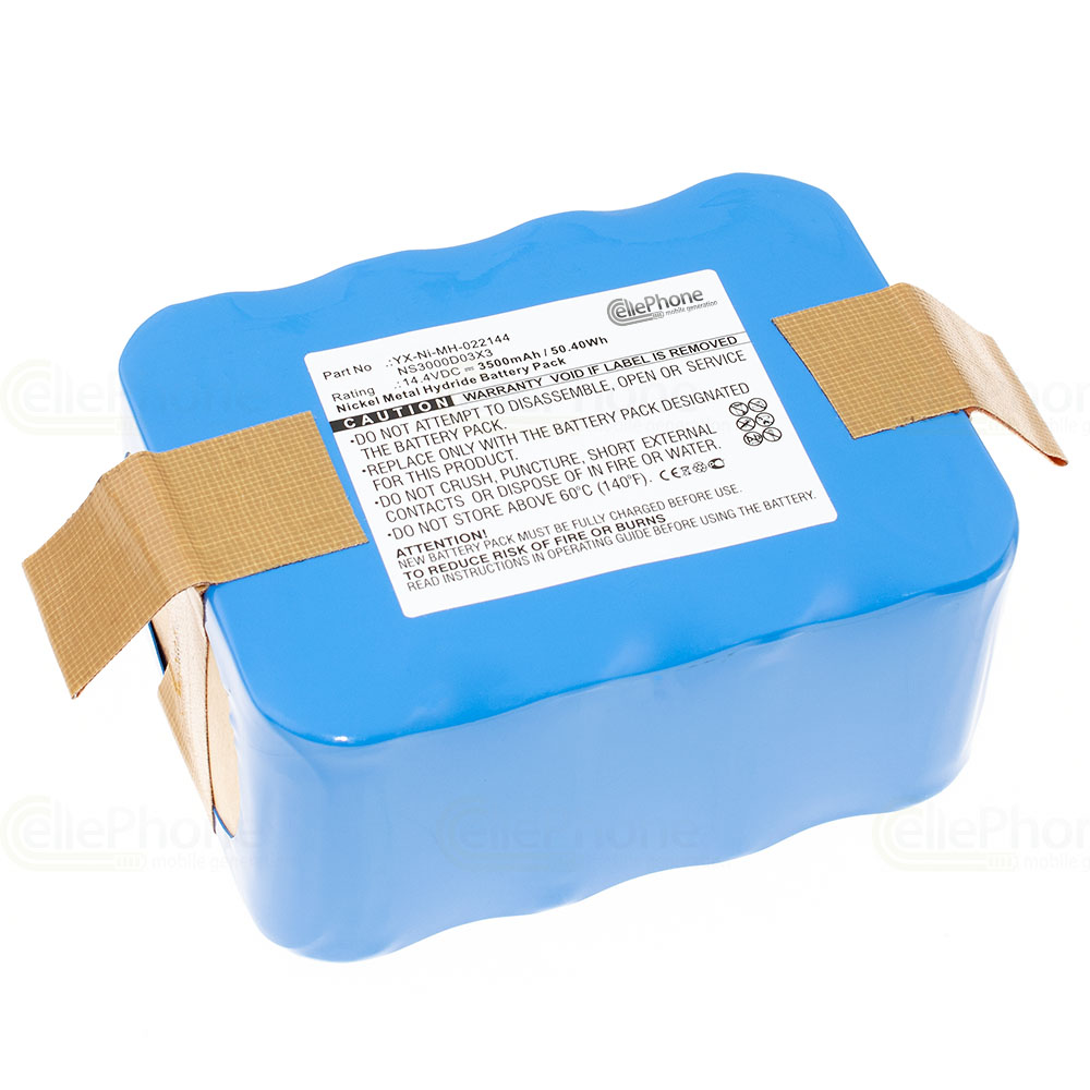 [6938] Battery Ni-MH for Klarstein Robot vacuum JNB-XR210B / JNB-XR210C (replaced NS3000D03X3 / YX-Ni-MH-022144) - 3500 mAh