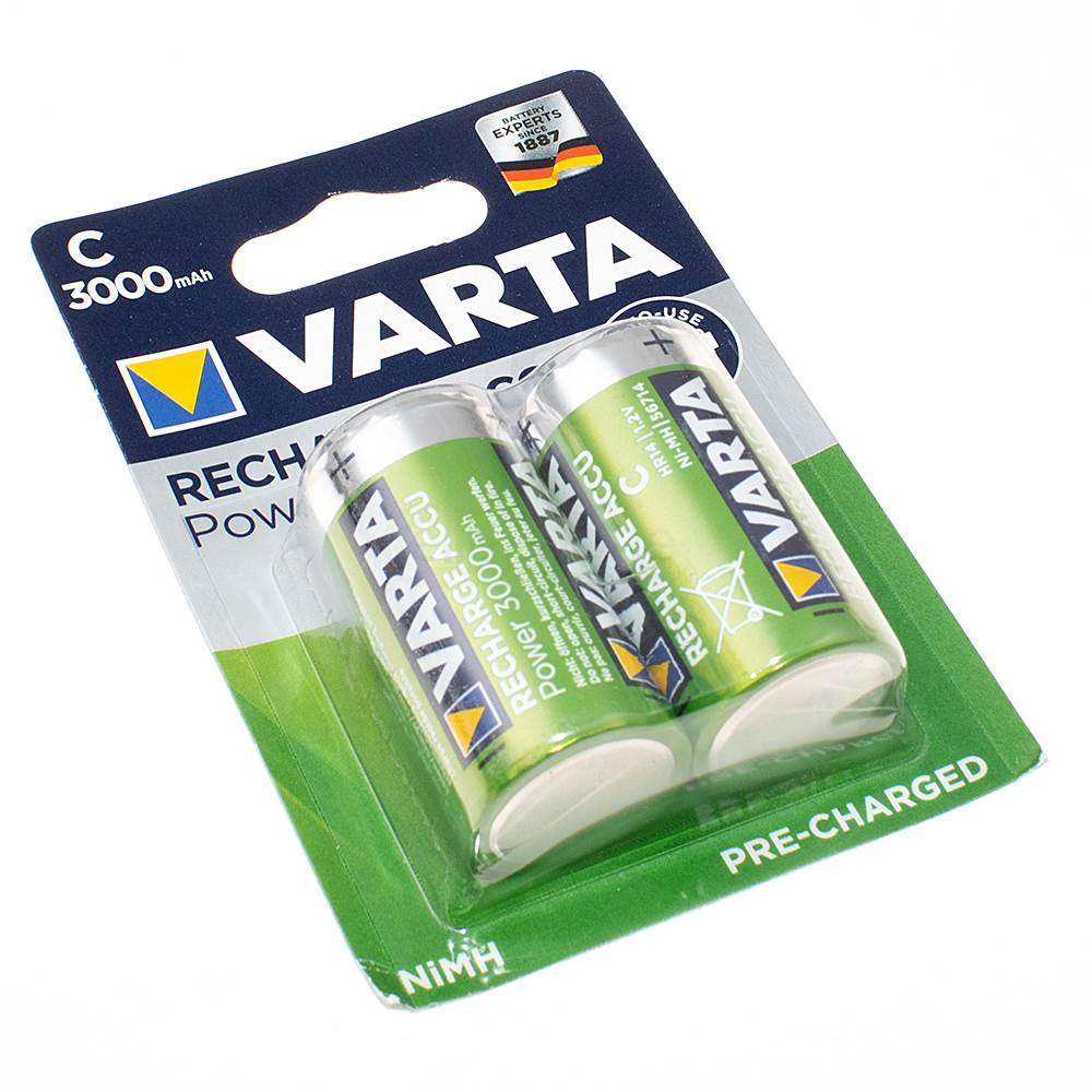 [6968] Battery Ni-MH Varta Rechargeable Baby C - 3000 mAh - 2-pack blister