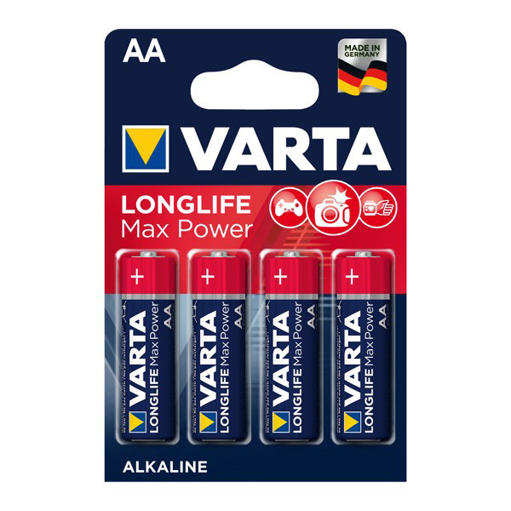 [6991] Pile ZN/MNO2 Varta Max Tech 4706 AA Mignon HR6 LR6 -  blister de 4