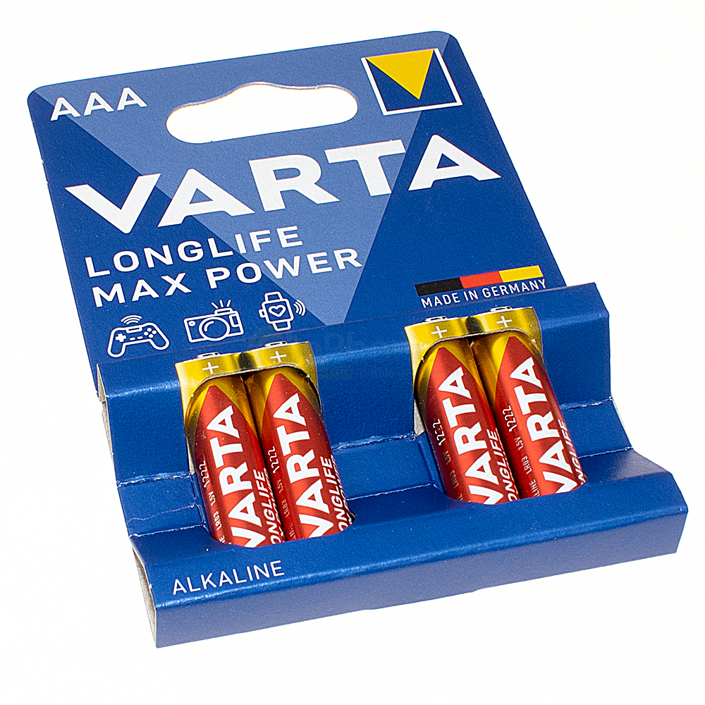 [6992] Battery ZN/MNO2 Varta Max Tech 4703 AAA Micro LR03 -  4-pack blister