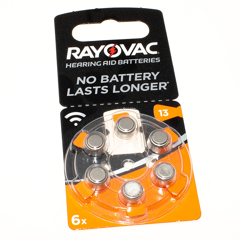 [7003] Rayovac hoorapparaat-knoopcel HA13 / 13 / PR48 / ZL2 - Type 4606 - 6er Blister