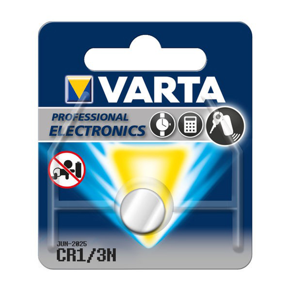 Batterie Knopfzelle Varta Professional Electronics CR 1/3 N / CR11108 - 170 mAh - Blister
