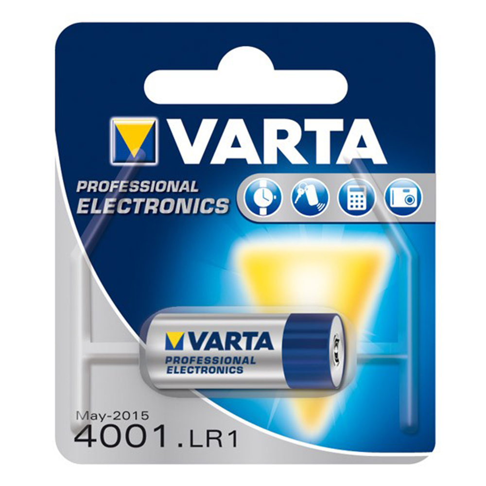 [7017] Batterij ZN/MNO2 Varta Professional Electronics Lady LR1 4001 - 880 mAh - blister