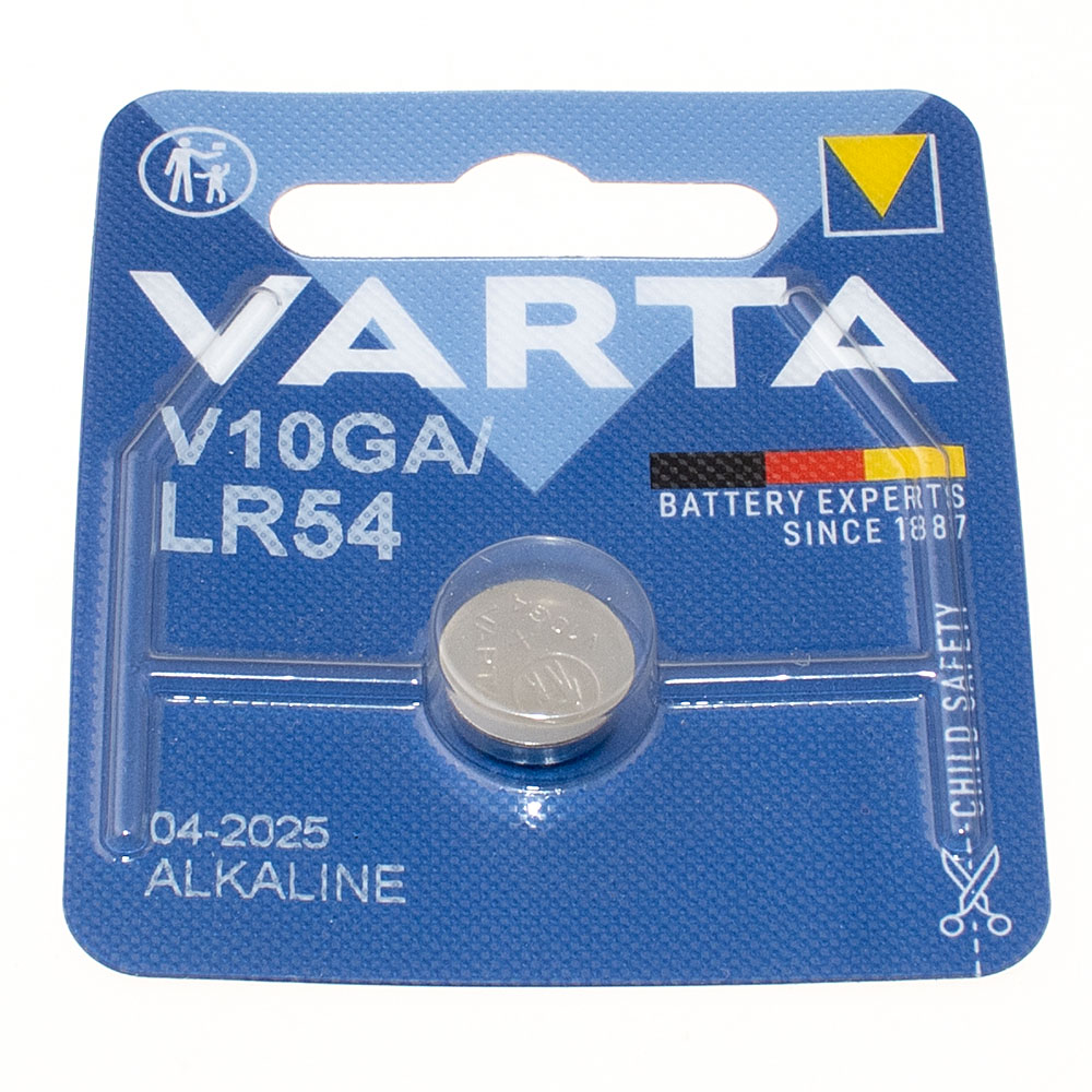 Button cell battery Varta Professional Electronics V10GA LR54 LR1130 LR1131 AG10 / 4274 - 50 mAh - Blister