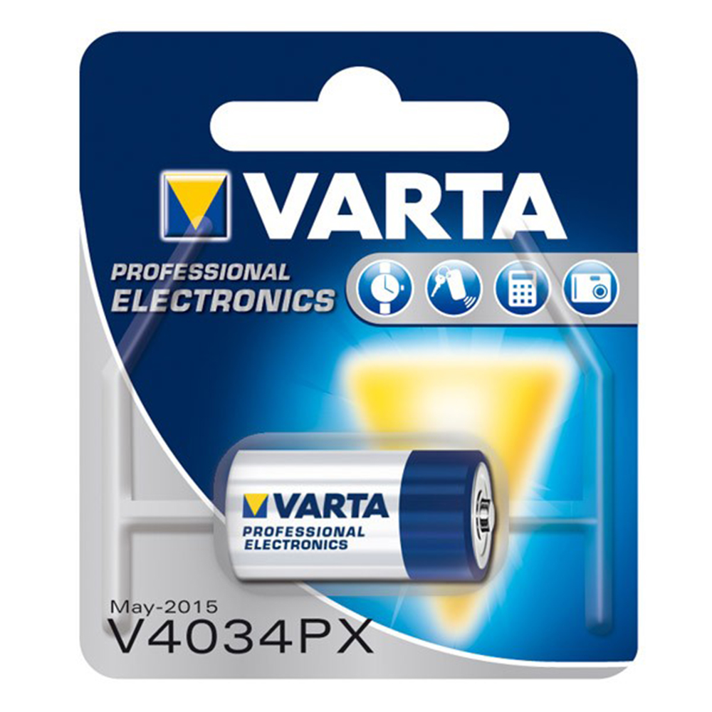 batteria ZN/MNO2 Varta Professional Electronics V4034PX 4LR44 4AG13 7H34 K28A 4034 - 100 mAh - Blister