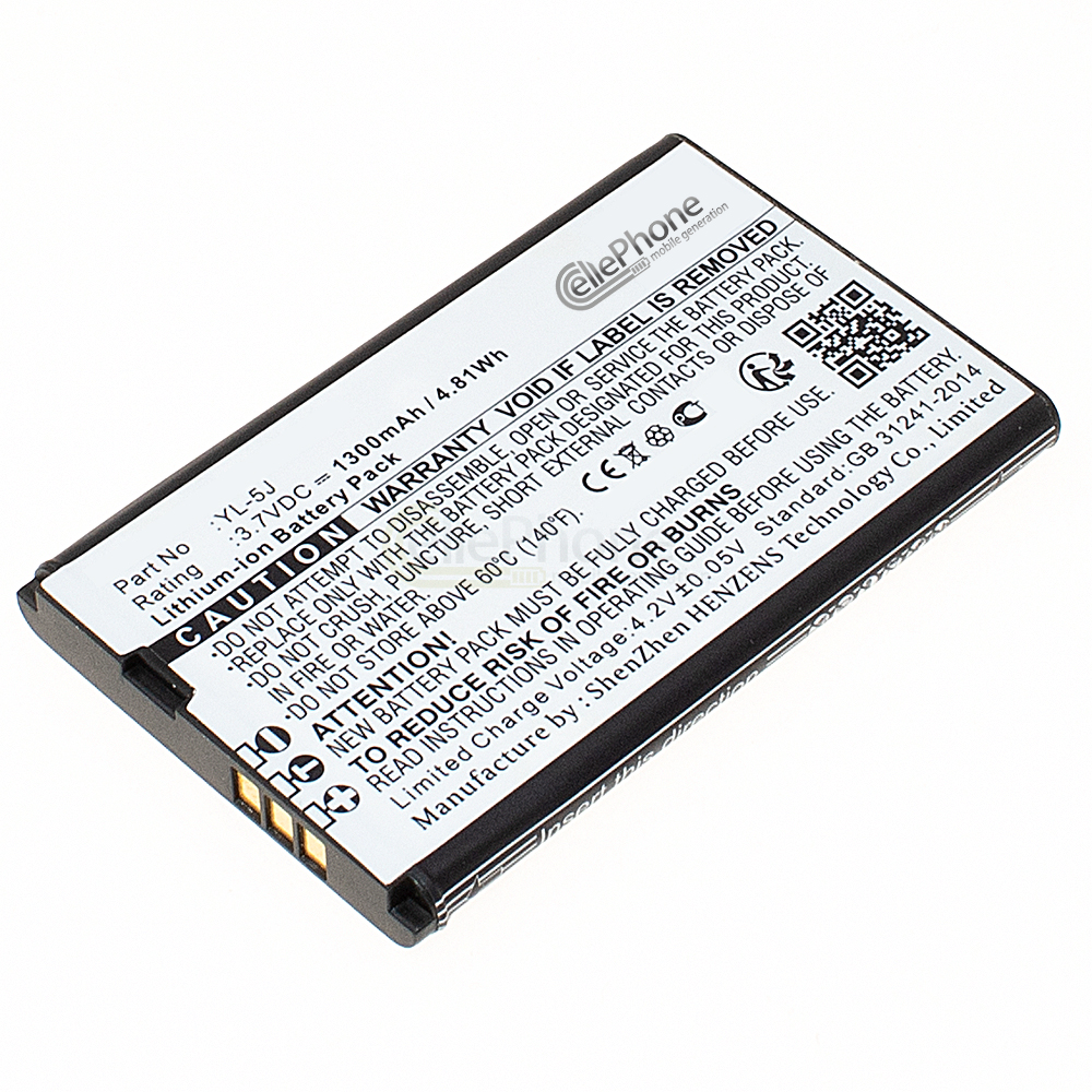 [7033] Batterie Li-Ion pour YeaLink One Talk IP DECT W56H W56HB W56P W56h/p W59R W59VR W60P W76P W77P W79P (remplace YL-5J)