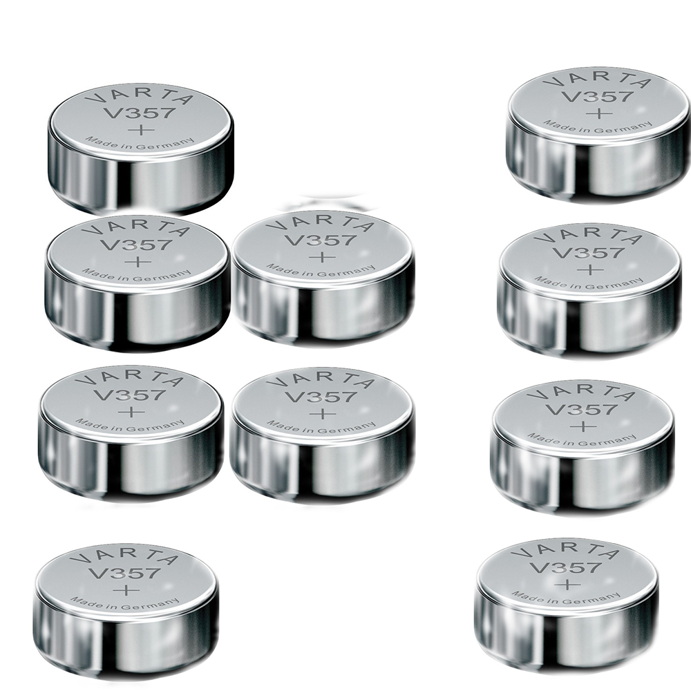 [7039] pila per orologio pila a bottone Varta V357 V13GS 10L14 G13 SR44SW / Type 357 - 145 mAh - set da 10
