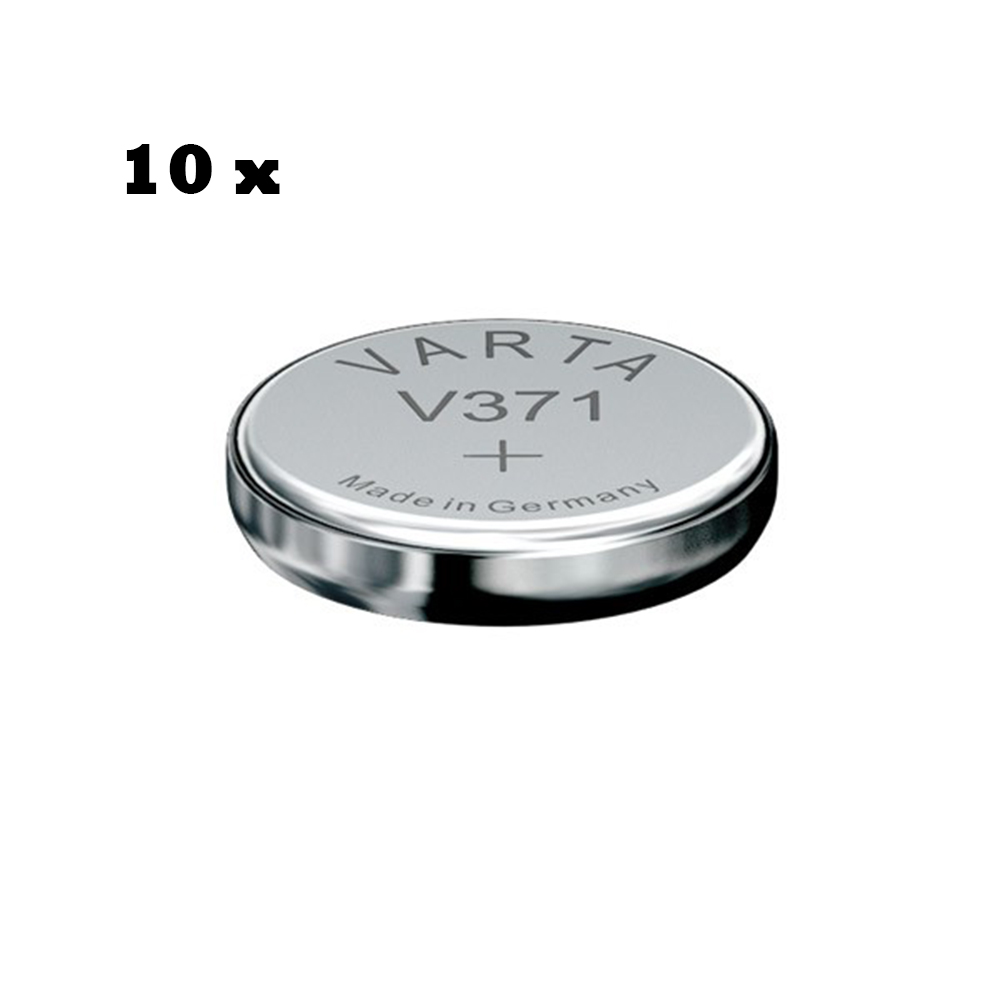 [7047] Watch button cell battery Varta V371 SR920SW SR69 - Type 371 - 44 mAh - 10-pack set