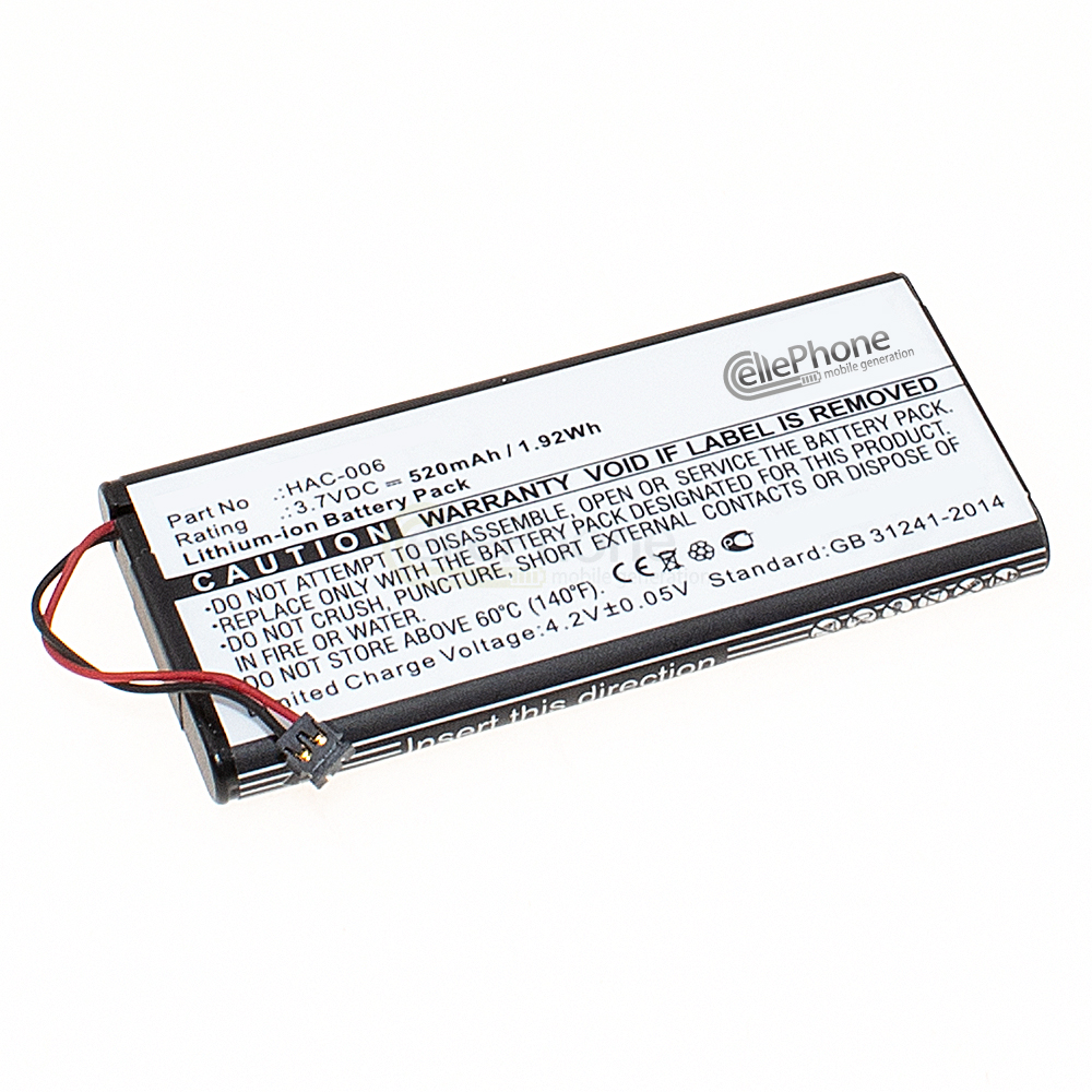 [7051] batteria Li-Ion per Nintendo Switch Controller (sostituisce HAC-006) - 520mAh