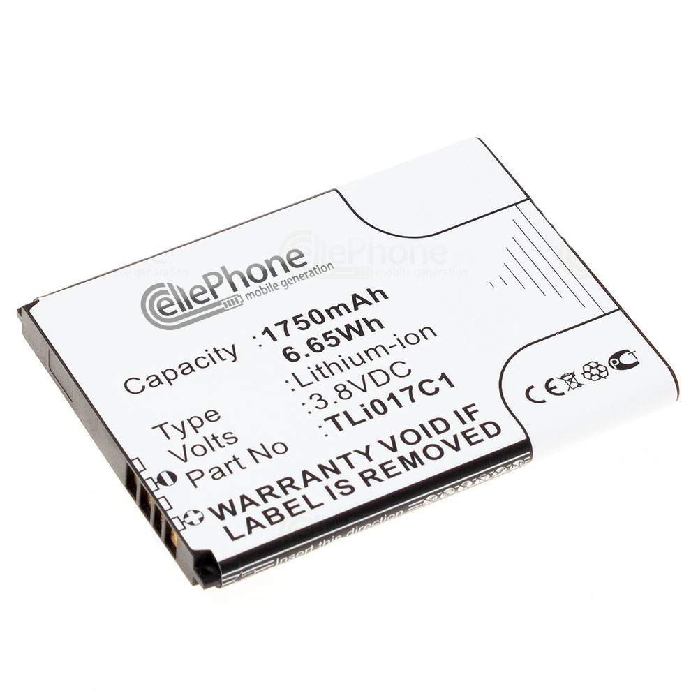 [7067] Batería Li-Ion para Alcatel One Touch Streak (reemplazado TLi017C1)