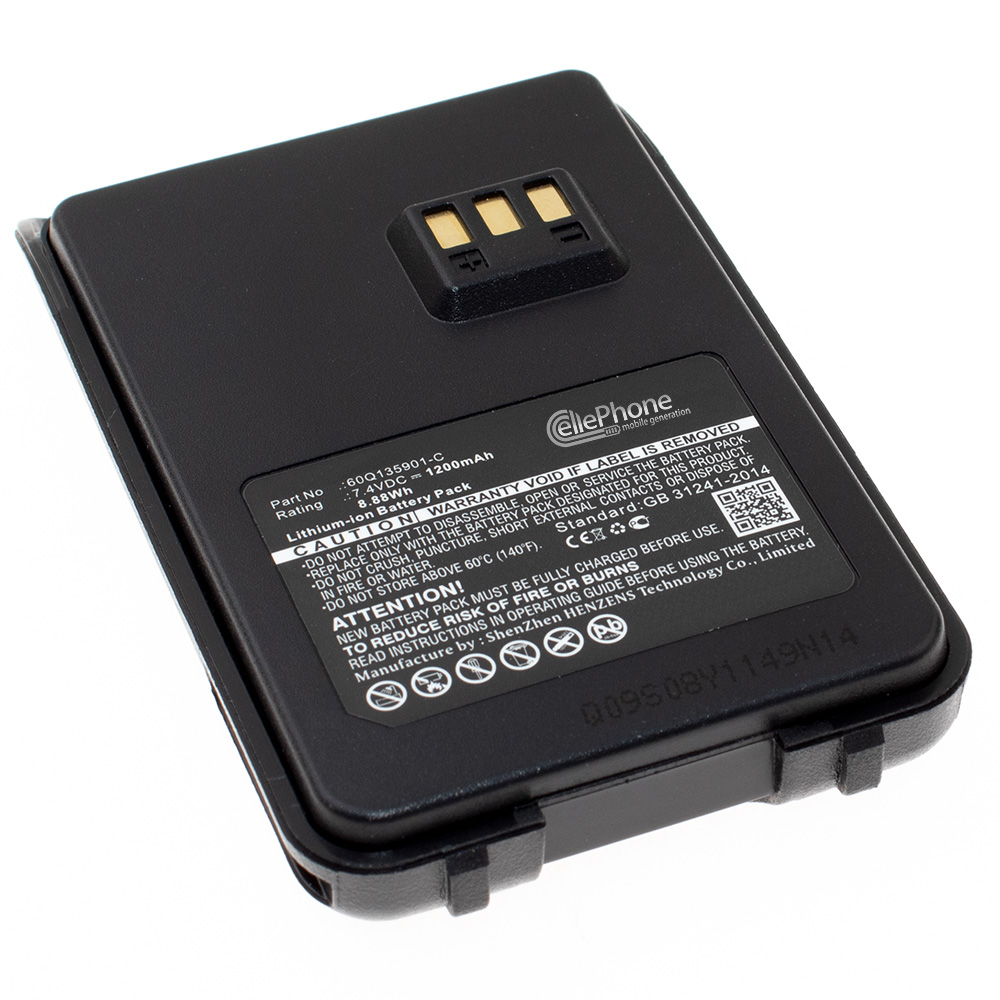 [7074] Accu Li-Ion voor Motorola SMP-418 458 468 (vervangt 60Q135901-C) - 1200 mAh