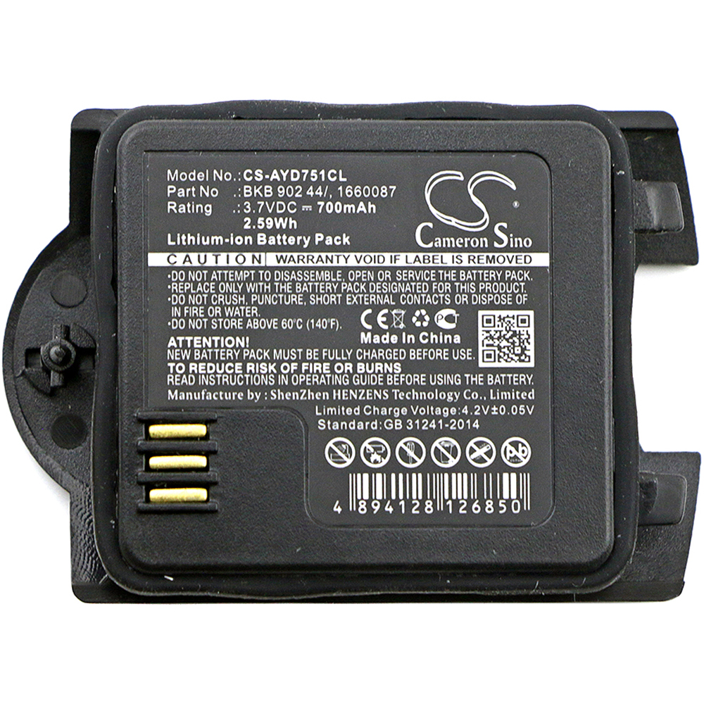 [7100] Akku Li-Ion für Ascom Grade 3 / Raid2 Talker MKII (ersetzt 660087)