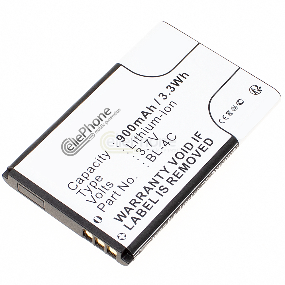 [1219] Batterie Li-Ion pour Nokia 6100 2650 2652 3500 5100 6101 6103 6125 6131 6136 6170 6260 6300 6300i (remplace BL-4C)
