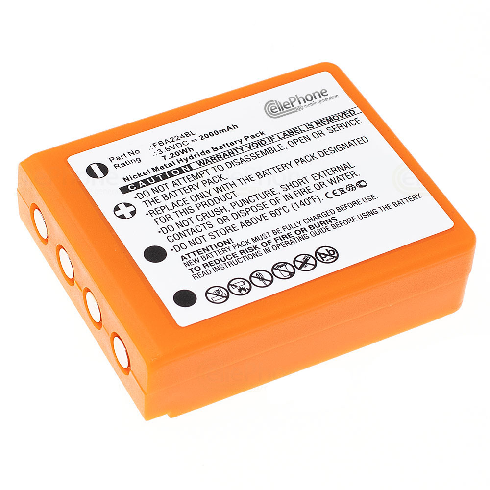[7128] Batterie Ni-MH pour HBC Radiomatic BA223000 BA223030 - l'orange (remplace BA223000) - 2000mAh / 3,6V