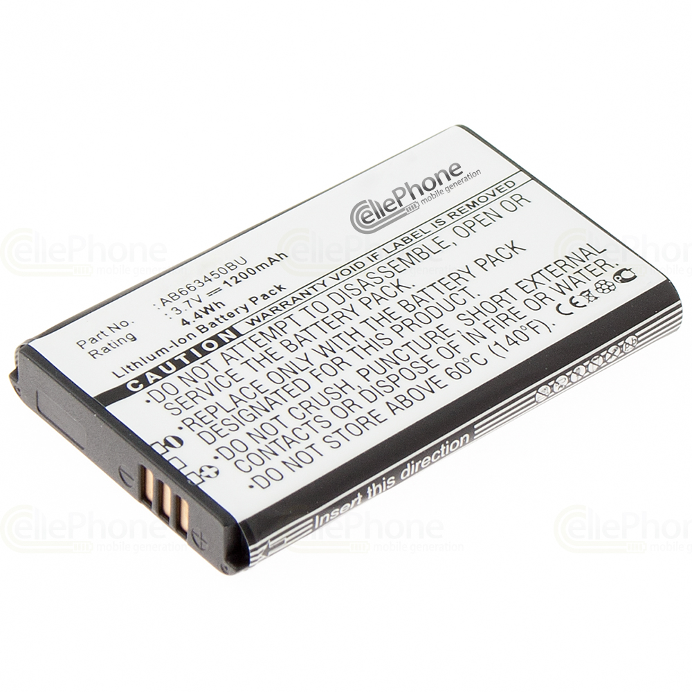 [76] Akku Li-Ion für Samsung B2700 (ersetzt AB663450BE)
