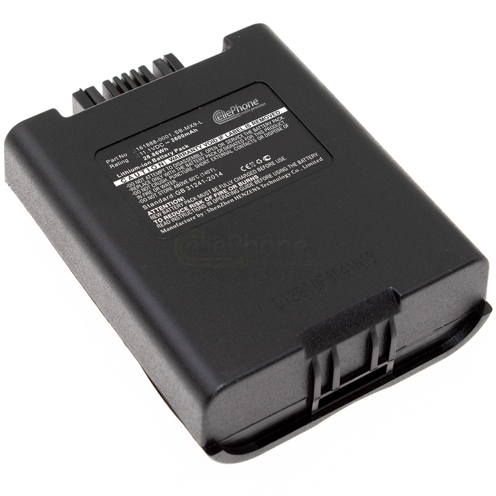 [7156] Batterie Li-Ion pour Honeywell MX9380 MX9381 MX9382 MX9383 (remplace 161888-0001) - 2600mAh / 11,1V