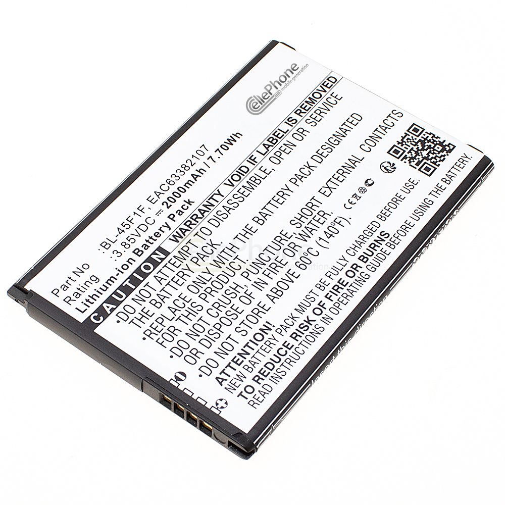 Batterie Li-Ion pour LG K8 K10 Pro 2017 - Stylus 3 - Risio 2 - Phoenix 3 - Rebel 2 - Fortune - Aristo  (remplace BL-45F1F)