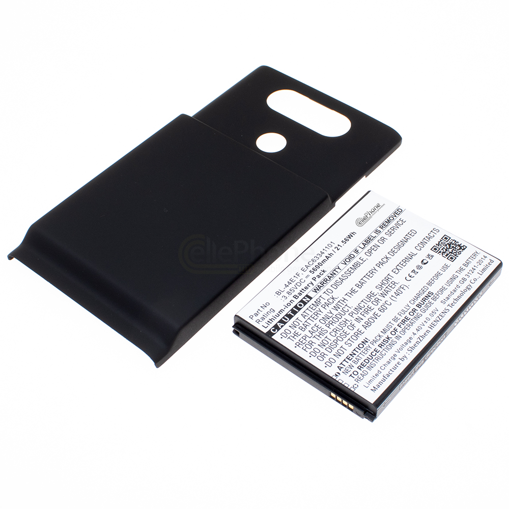 Batterie Li-Ion pour LG V20 - noir (remplace BL-BL-44E1F) - 5600 mAh (FAT)