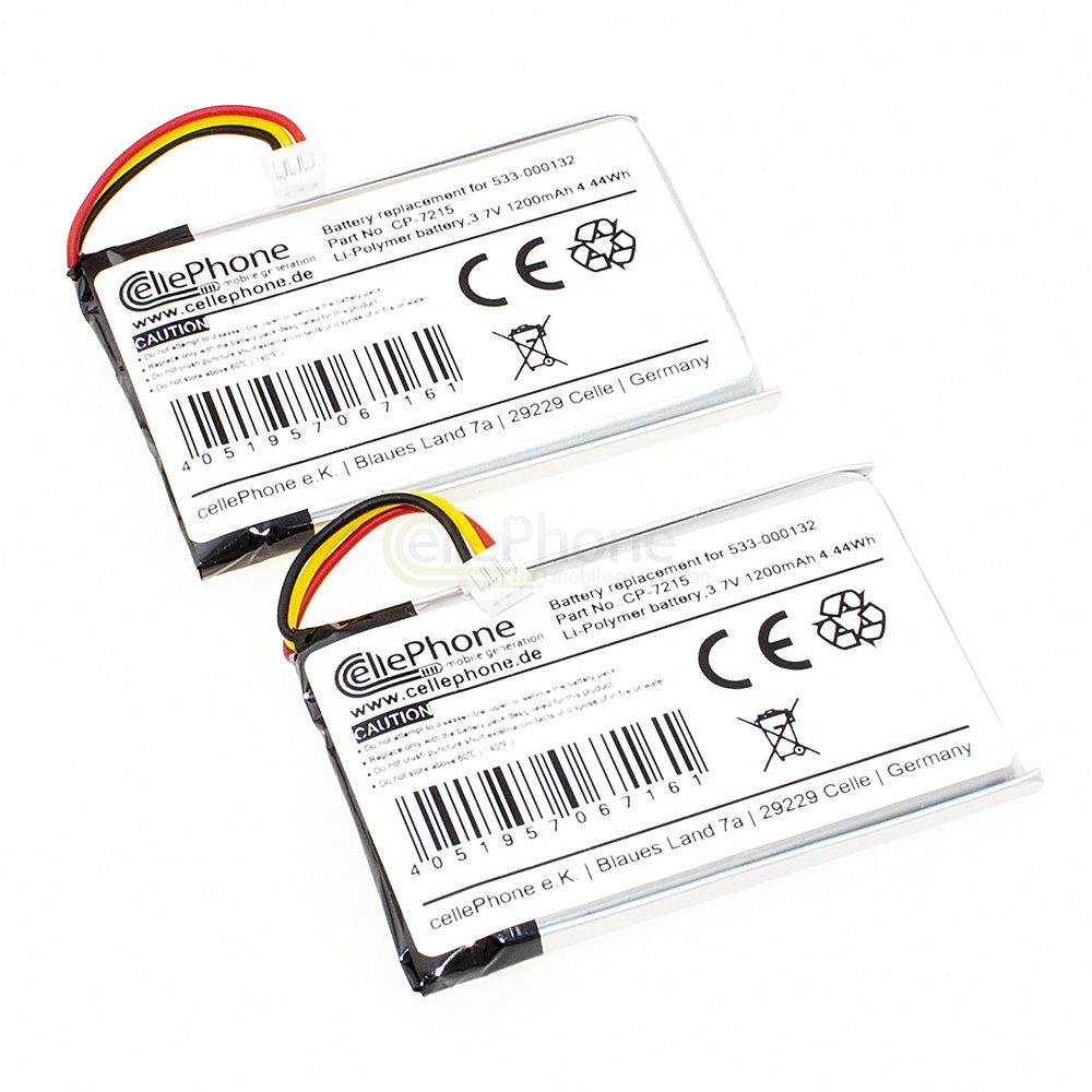 [7216] Batería Li-Polymer para Logitech G533 G633 G635 G933 G935 (reemplazado 533-000132) - Set of 2
