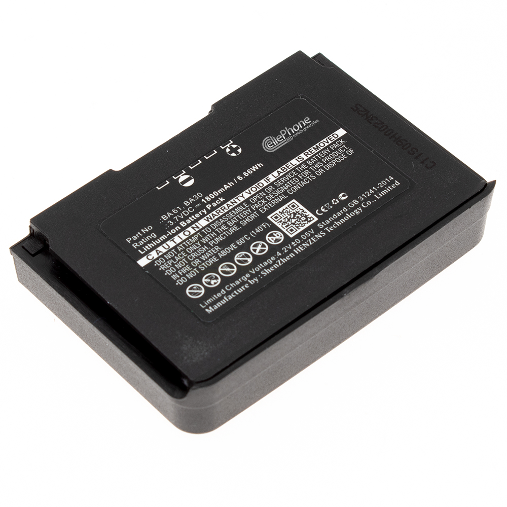 [7219] Akku Li-Ion für Sennheiser SK 9000 Bodypack Transmitter (ersetzt BA61) - 1800 mAh