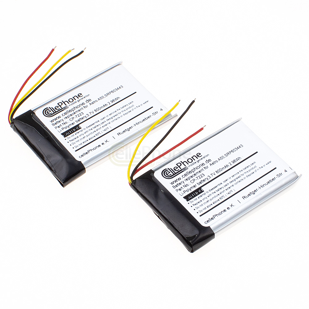 Batería Li-Polymer para Astro A50 (reemplazado SRP603443) - Set of 2