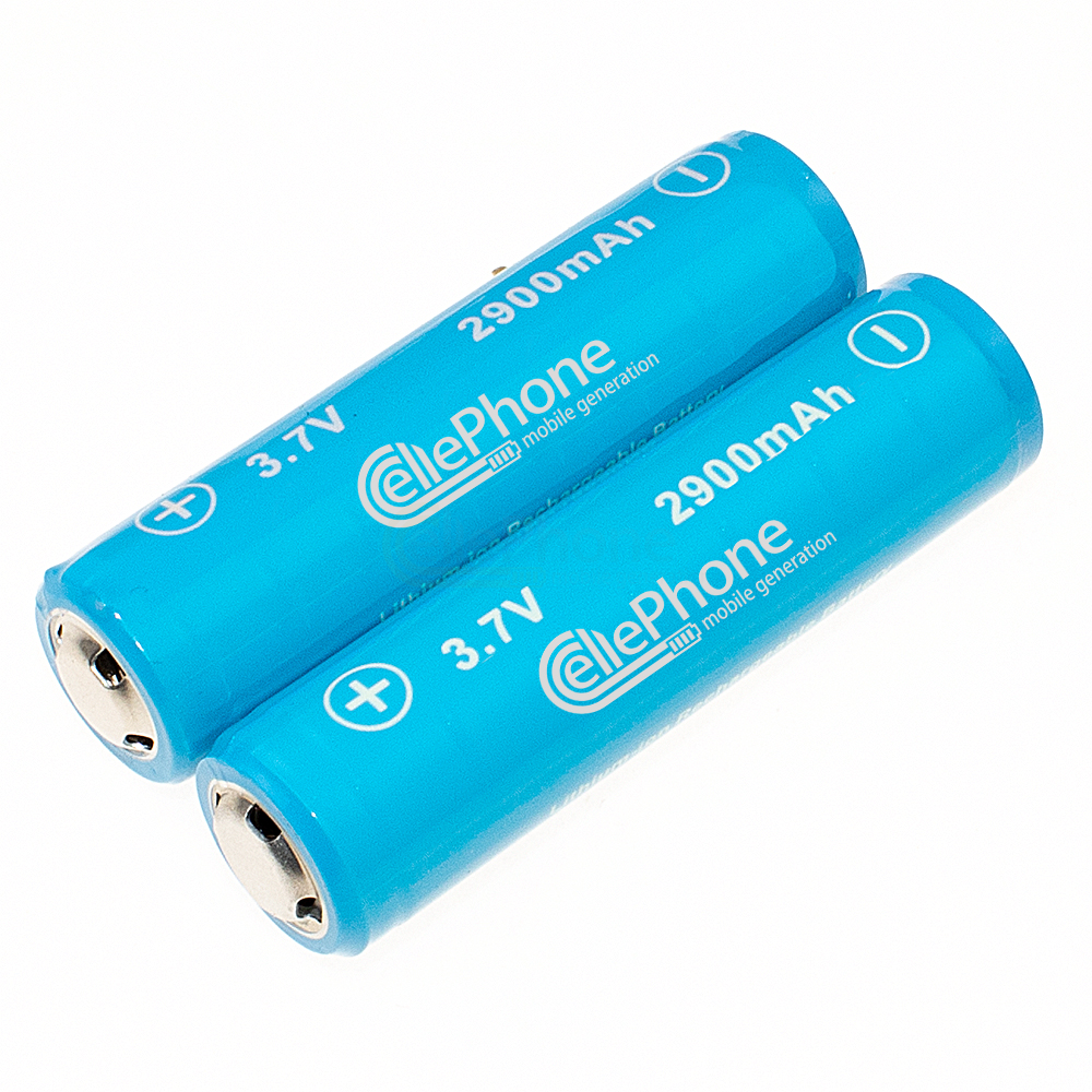 [7260] Battery Li-Ion type - with PCB protection circuit - 2900 mAh - 2 pieces (69x18)