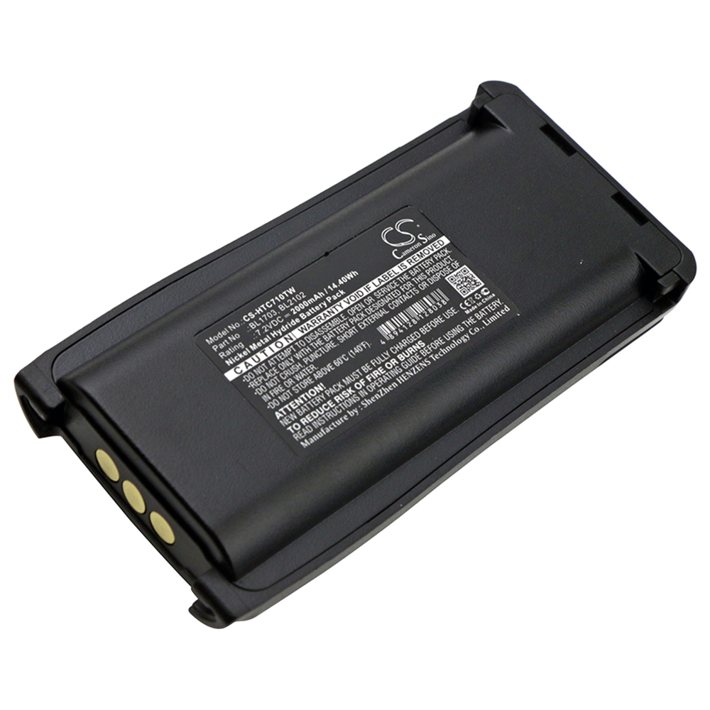 [7262] Batterie Ni-MH pour HYT TC-700 710 720 780 800M (remplace BL1703) - 2000 mAh