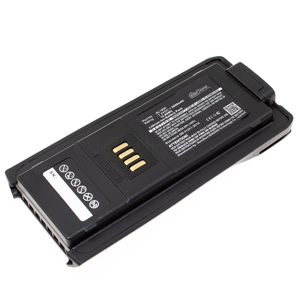 Batterie Li-Ion pour HYT PT580 PT580H (remplace BL1806) - 2000 mAh