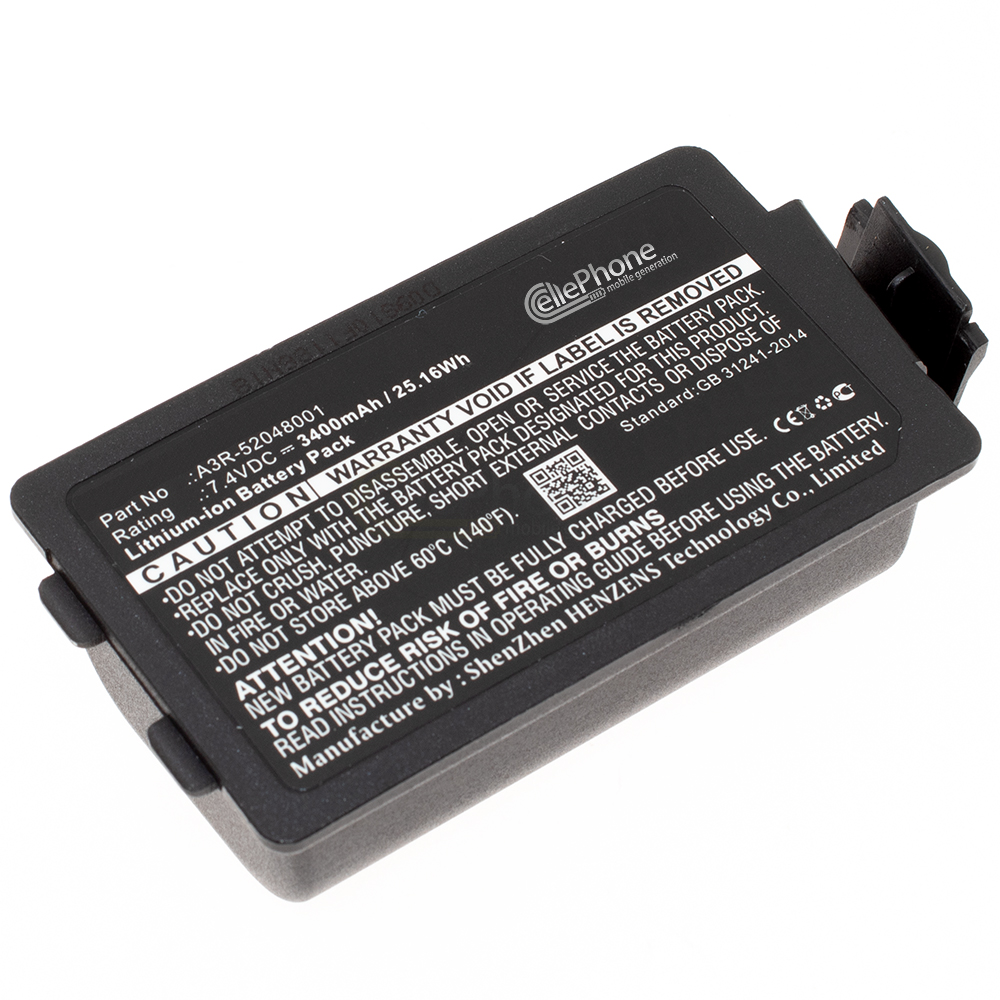 [7287] Battery Li-Ion for TSC Alpha 3R (replaced A3R-52048001) - 3400 mAh