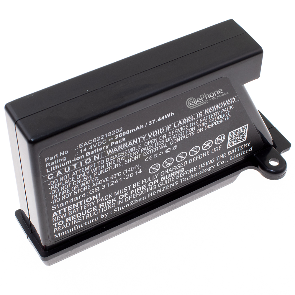 [7296] Batería Li-Ion para LG HomBot VR34406LV VR34408LV VR5902LVM (reemplazado EAC62218202) - 2600mAh / 14,4V