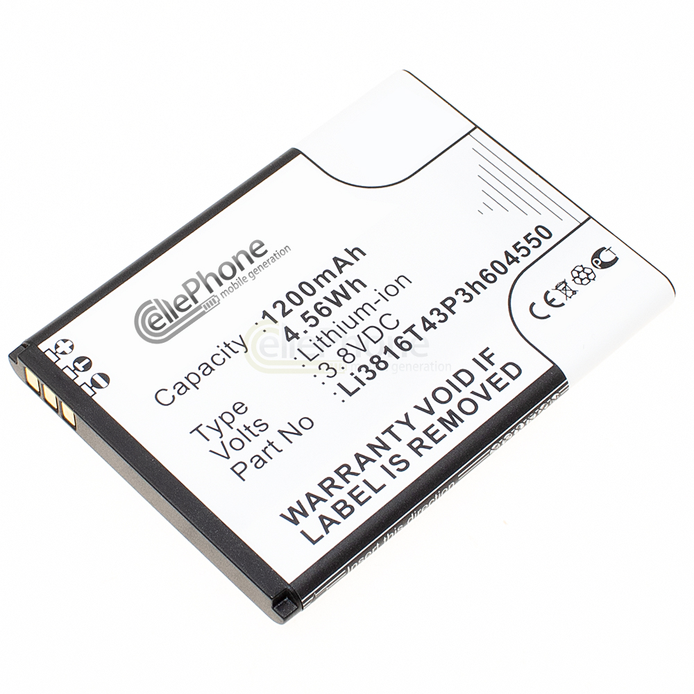 Accu Li-Ion voor ZTE Blade A110 A112 A410 (vervangt Li3816T43P3h604550)