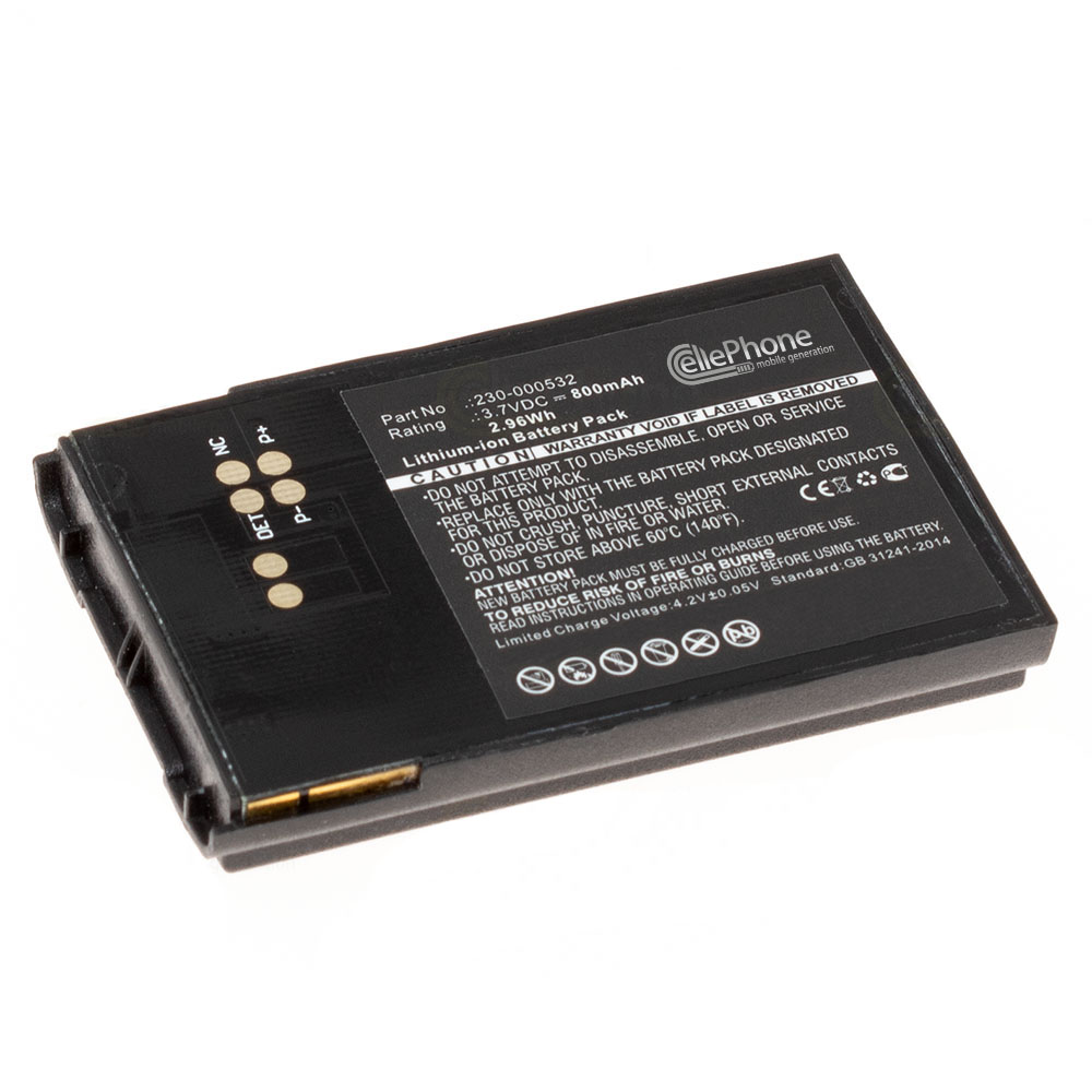 Battery Li-Ion for Vocera Communications Badge B1000 B2000 (replaced 230-000532)