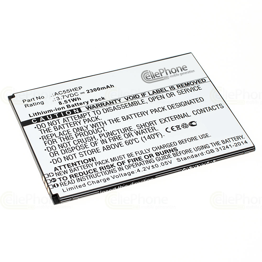 [7326] Batería Li-Ion para Archos A55 Helium (reemplazado AC55HEP)