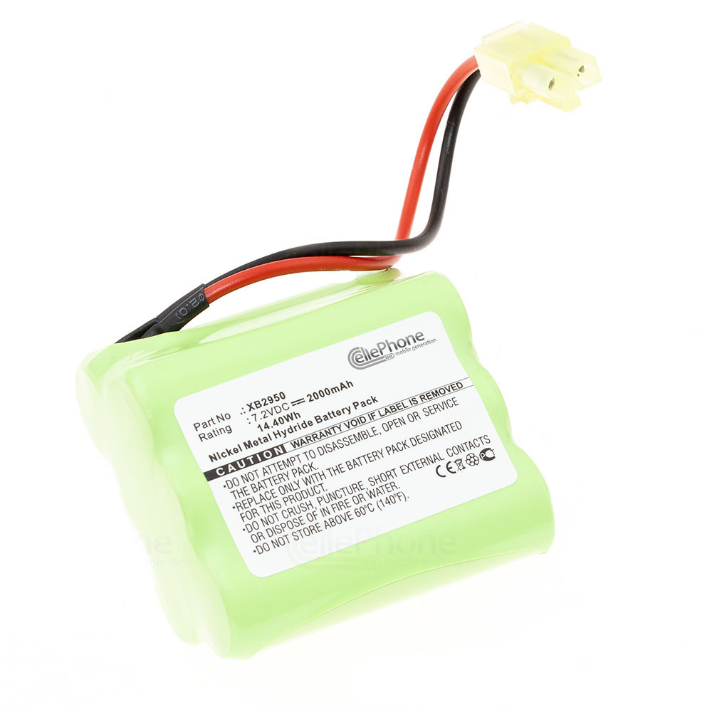 [7343] batteria Ni-MH per Euro Pro Shark V2930 V2945 V2945Z V2950 V2950A (sostituisce XB2950) - 2000mAh / 7,2V