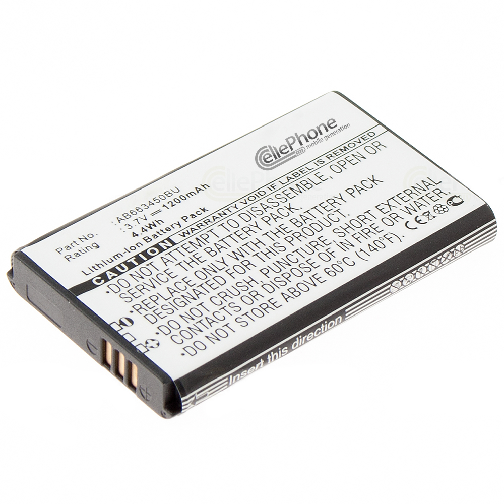 Akku Li-Ion für Samsung B2700 (ersetzt AB663450BE)