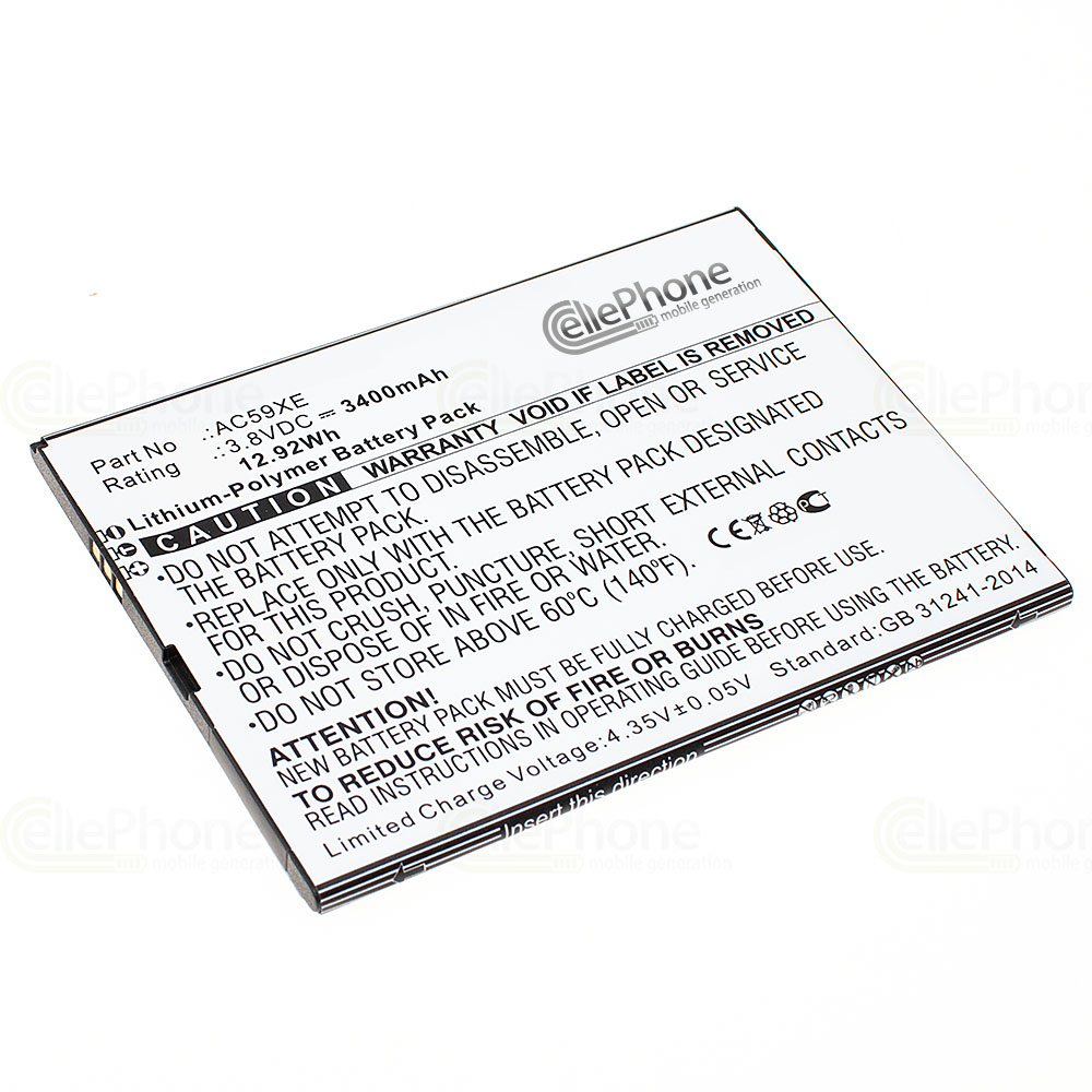 [7453] Battery Li-Polymer for Archos 59 Xenon (replaced AC59XE)