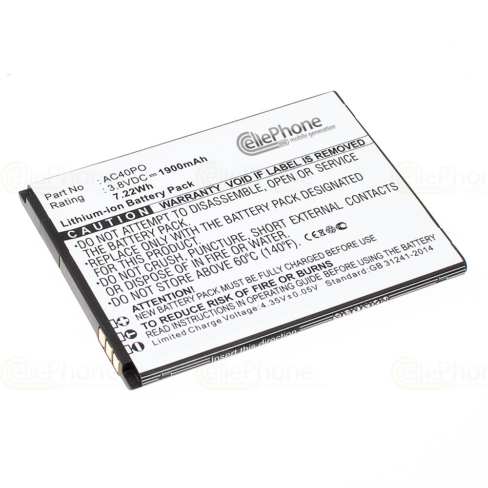 [7454] Akku Li-Ion für Archos 40 Power (ersetzt AC40PO)