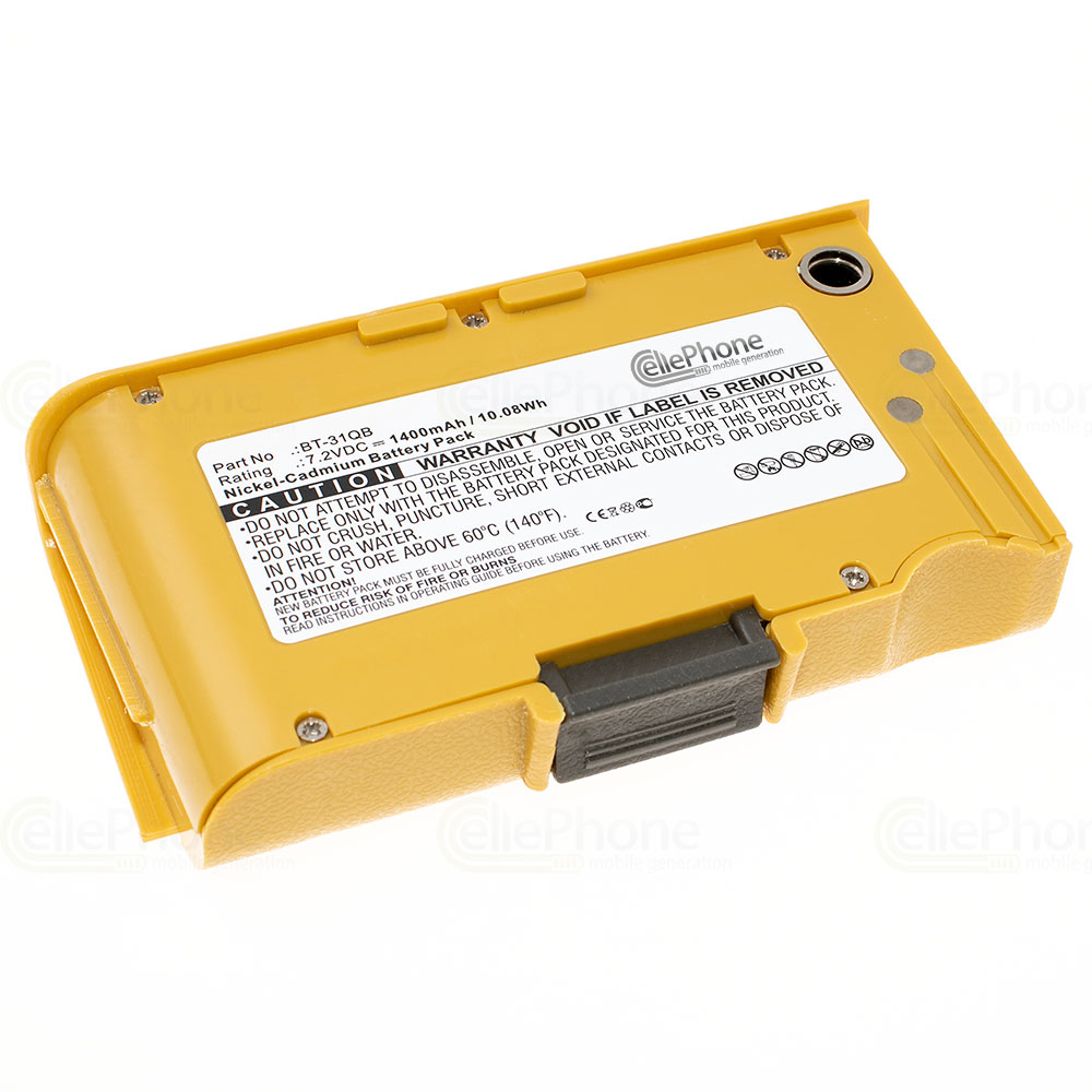 Batterie Ni-CD pour Topcon DL-100 DL-101C DL-102C (remplace BT-31QB) - 1400mAh / 7,2V