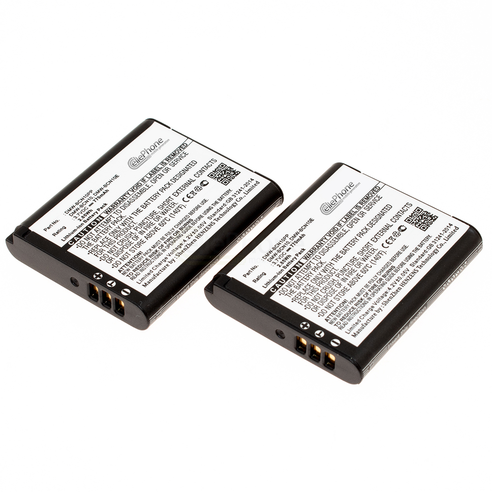 [7493] Battery Li-Ion for Leica C (replaced BP-DC14) - Set of 2