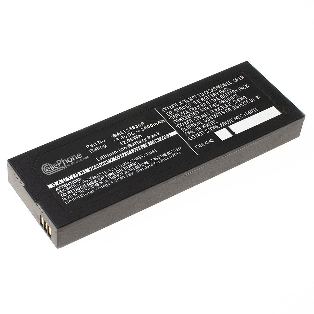 Batterie Li-Ion pour FanVision K-IVT-300-GD-B (remplace BALI 33636P) - 3600mAh