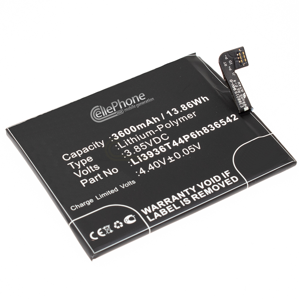 [7506] Battery Li-Polymer for ZTE Nubia M2 (replaced Li3936T44P836542)