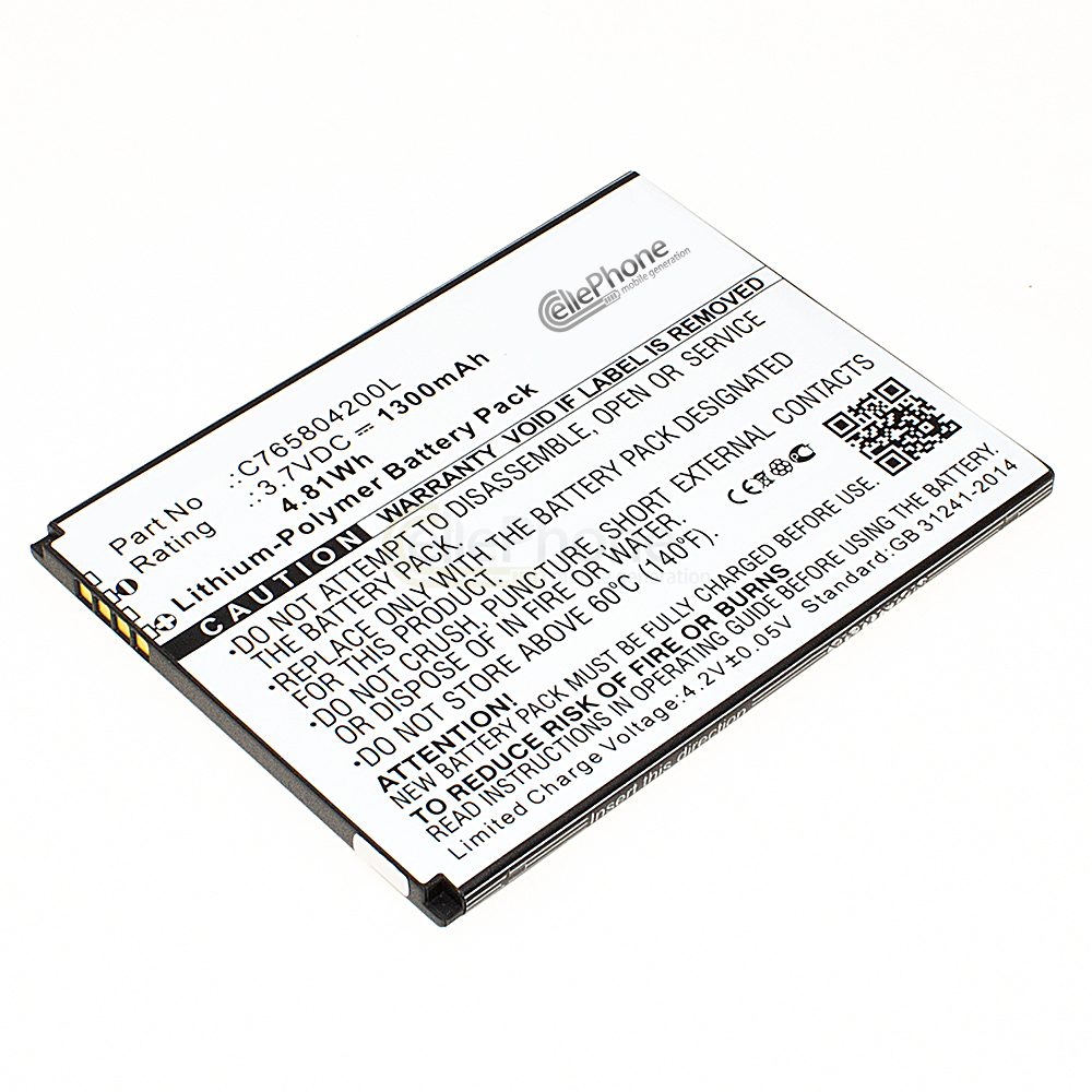 [7587] Accu Li-Ion voor Blu Studio 5.0 S II (vervangt C765804200L)