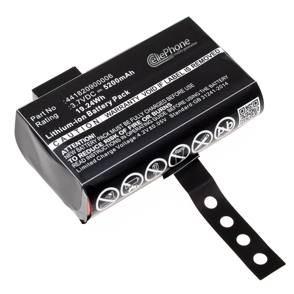 [7593] Accu Li-Ion voor Getac PS236 PS336 (vervangt 441820900006) - 5200mAh