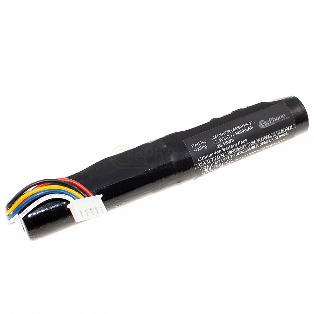 Akku Li-Ion für Bang & Olufsen BeoLit 15 17 - BeoPlay A2 (ersetzt J406/ICR18650NH-2S) - 3400mAh / 7,4V
