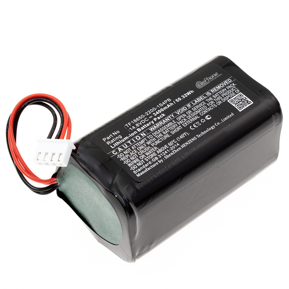 [7660] Akku Li-Ion für Audio Pro Addon T3 T9 T10 (ersetzt TF18650-2200-1S4PB) - 3400mAh / 14,8V